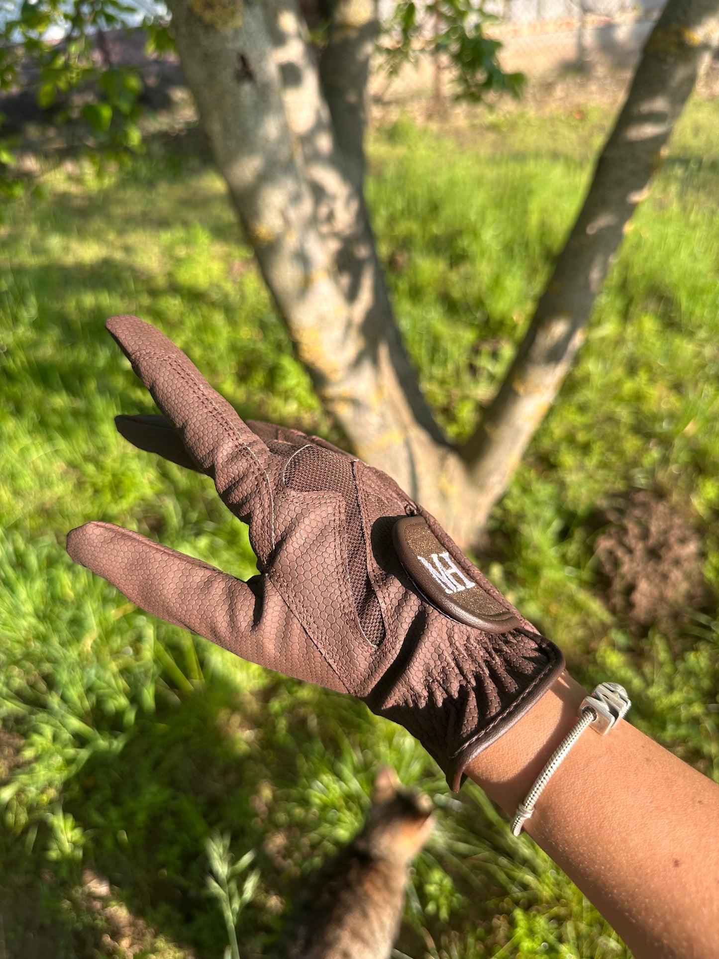 Szintetikus Bőr Lovaglókesztyű - Brown 🤎