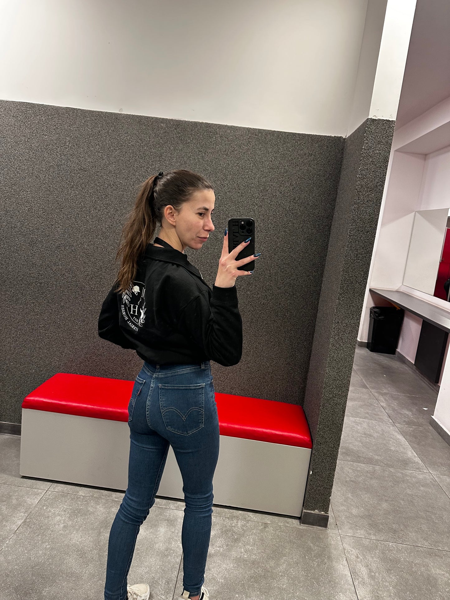 Crop pulóver - Black🖤