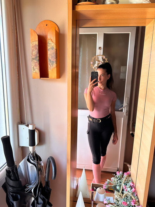 Kompressziós Sport top - Baby Pink