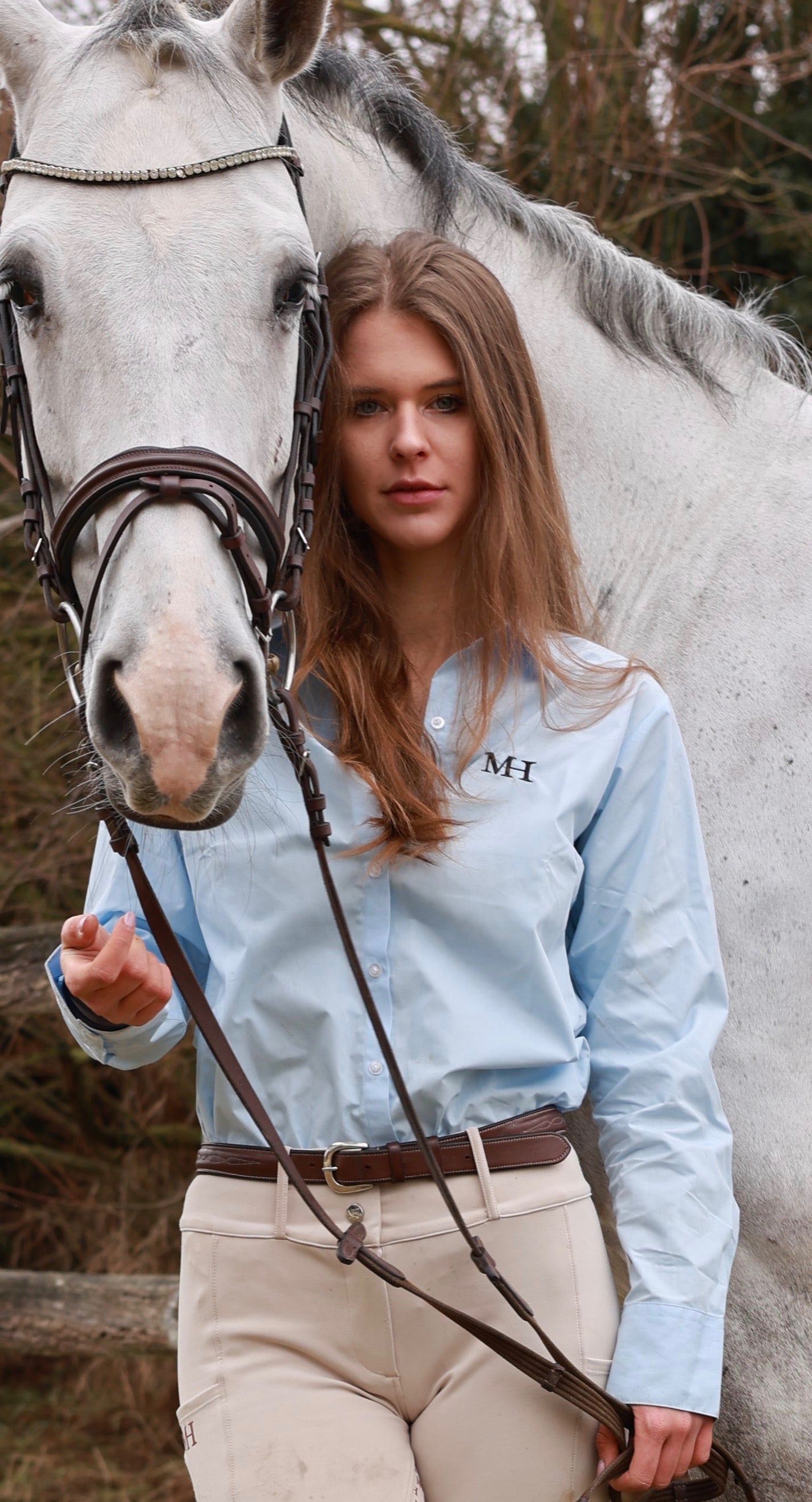 Riding Shirt - Baby Blue