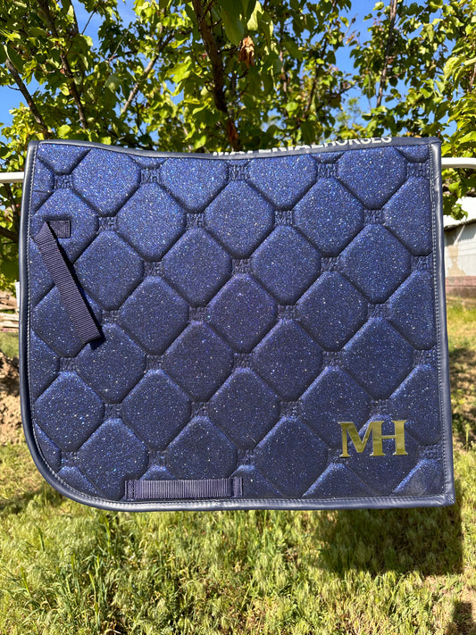 Dressage - Glitter Saddlepad - Navy