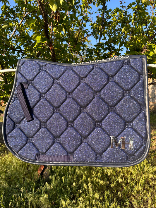 Jump - Glitter Saddlepad - Navy