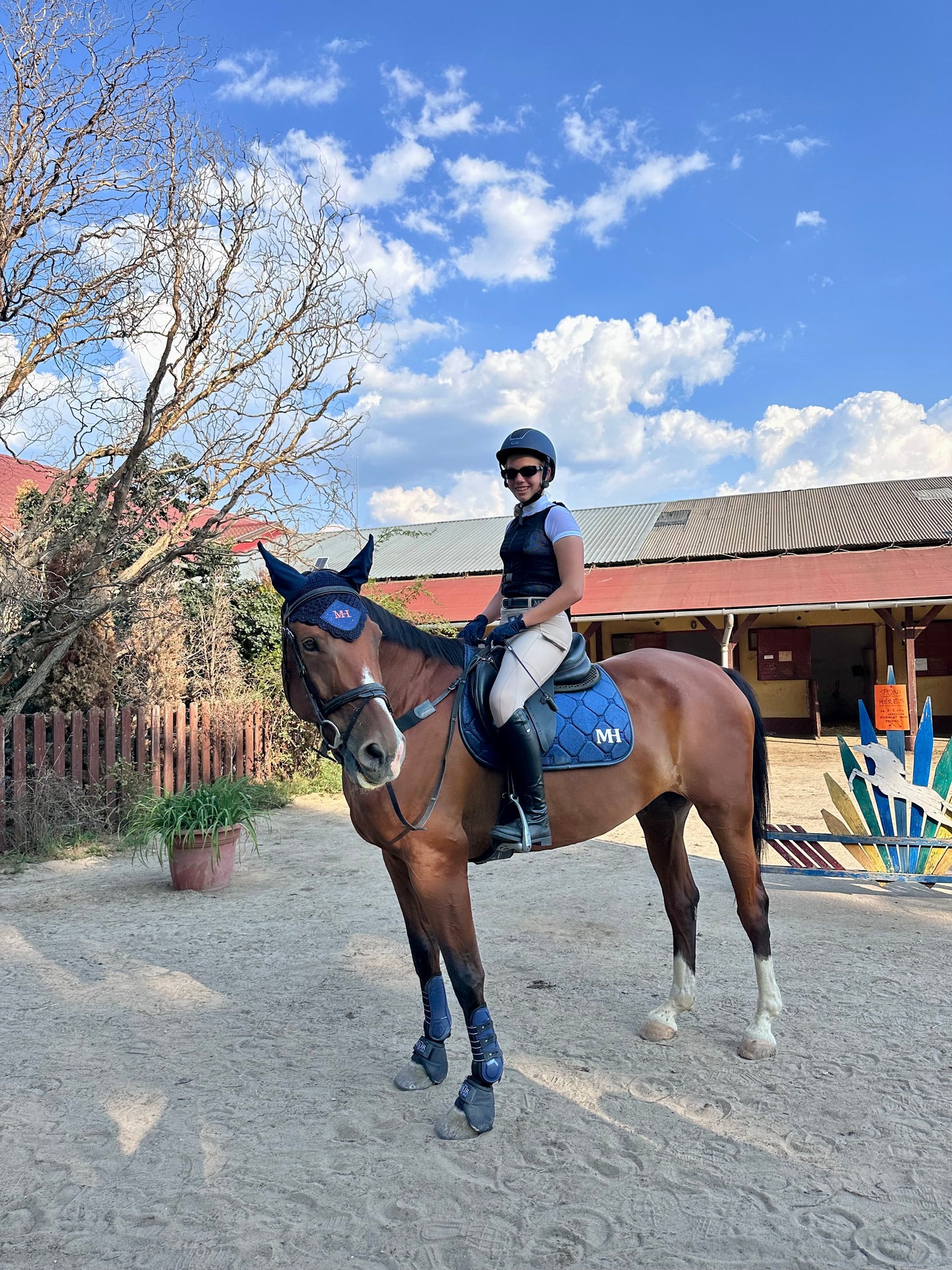 Jump - Glitter Saddlepad - Navy