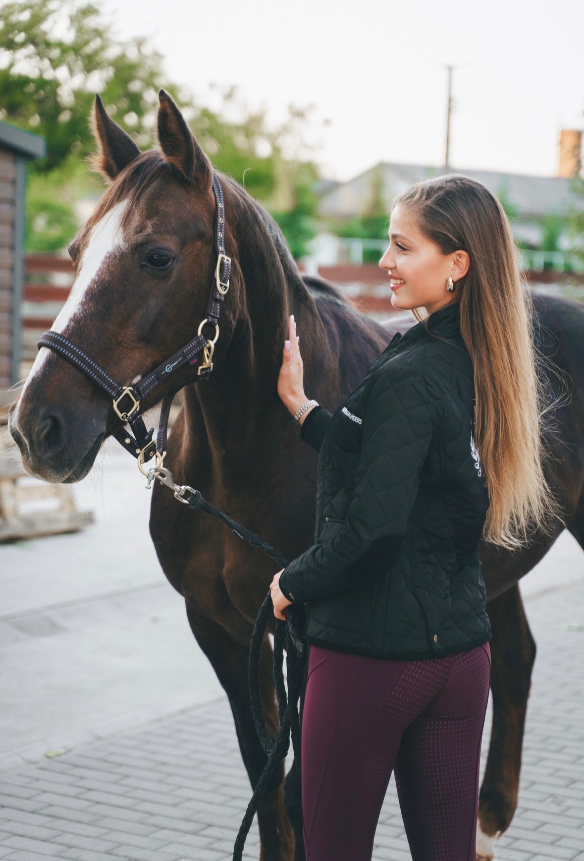 Full Seat Leggings - Bordeaux