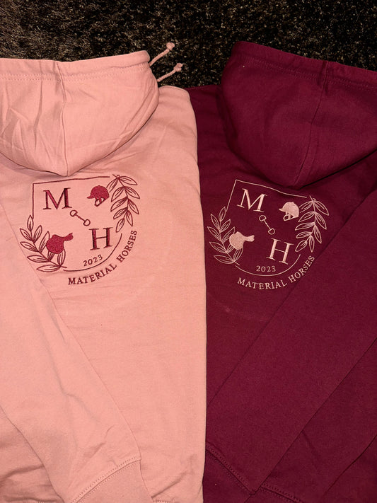 Hoodie - Dusty Pink / Burgundy