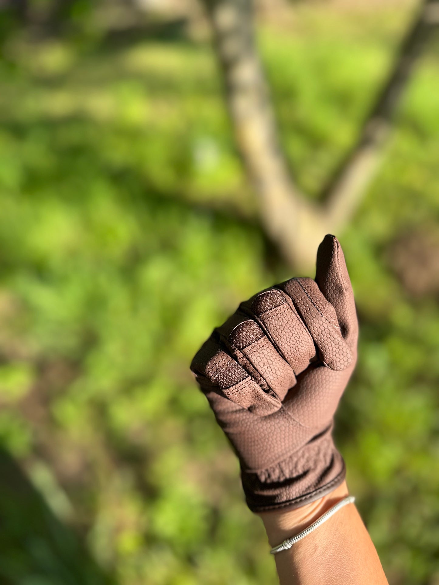 Szintetikus Bőr Lovaglókesztyű - Brown 🤎