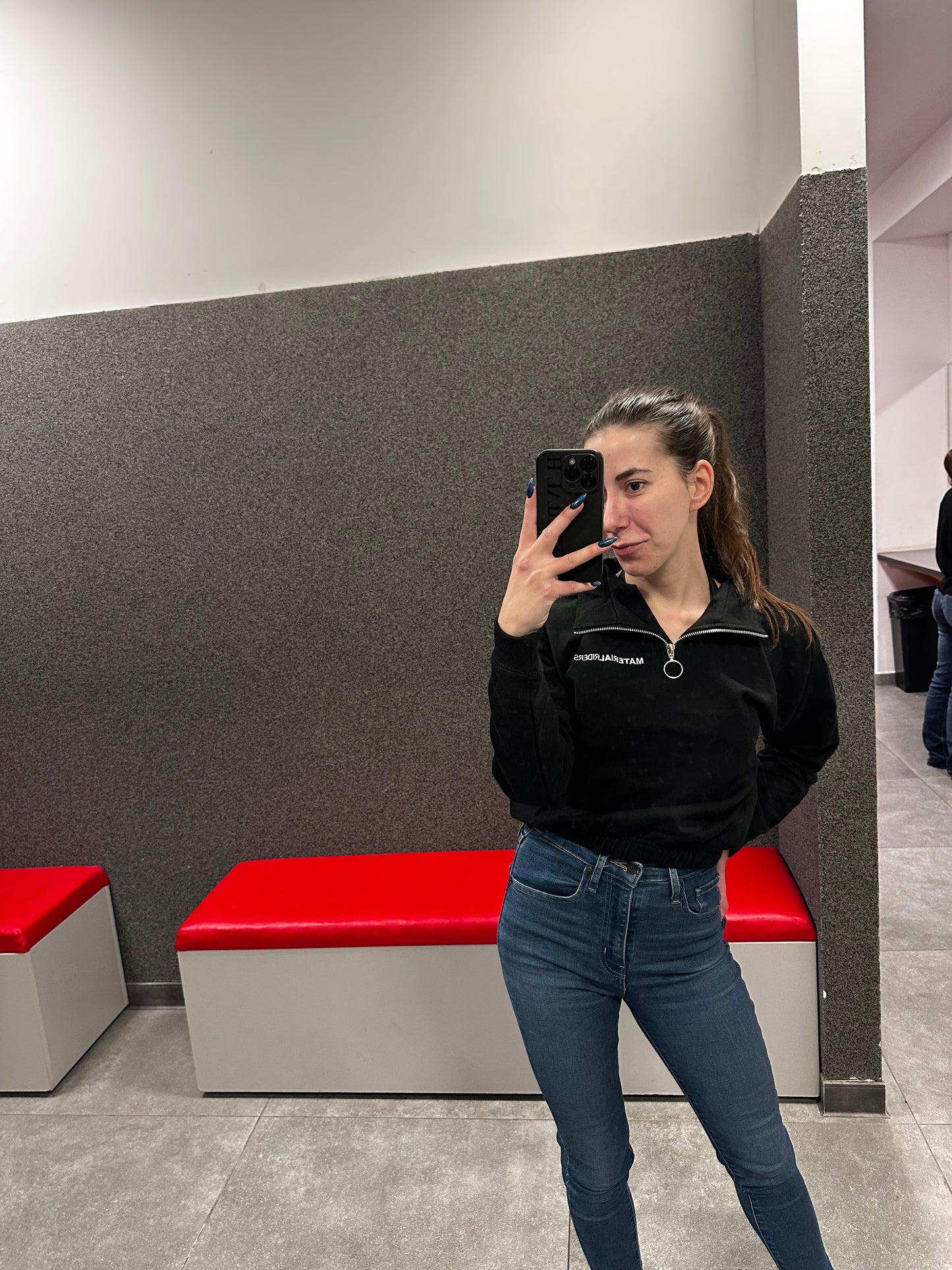 Crop pulóver - Black🖤