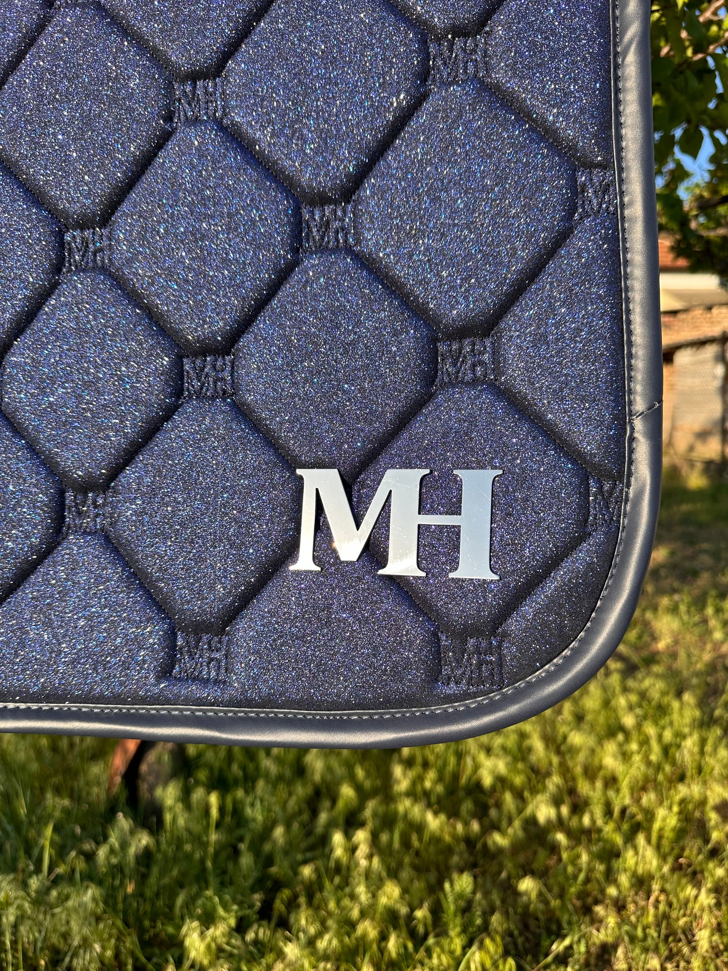 Jump - Glitter Saddlepad - Navy