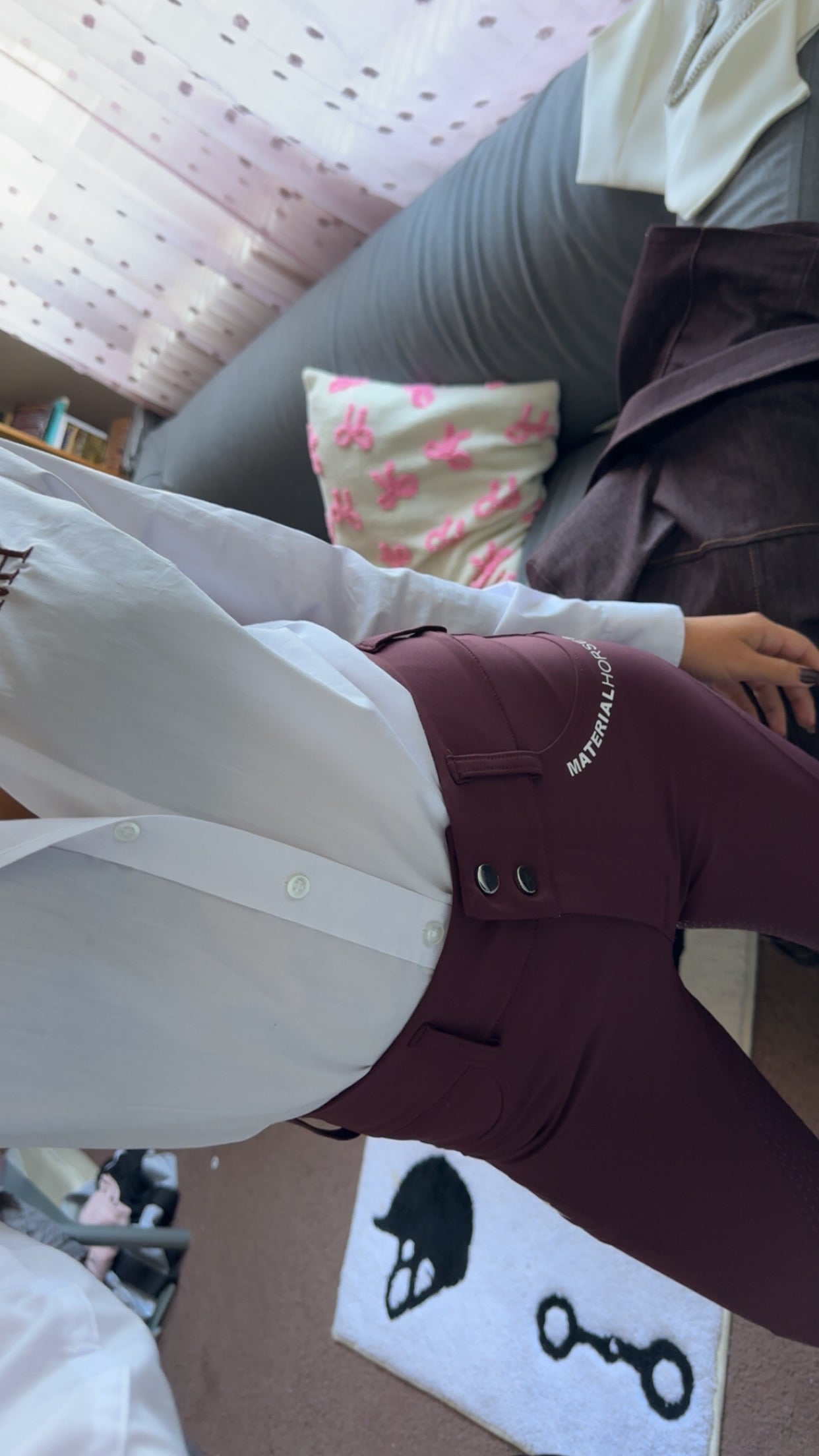 Full Seat Leggings - Bordeaux