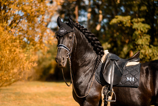 Glitter Saddlepad - Black - Dressage