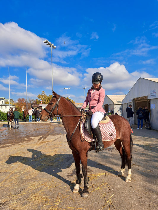 Premium Satin Saddlepad - Jump - Rosegold