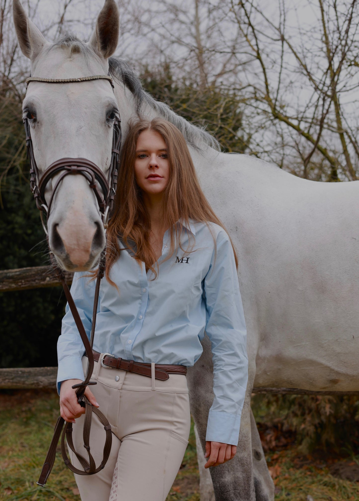 Show Breeches - Cinnamon Roll - Brown Leather Details