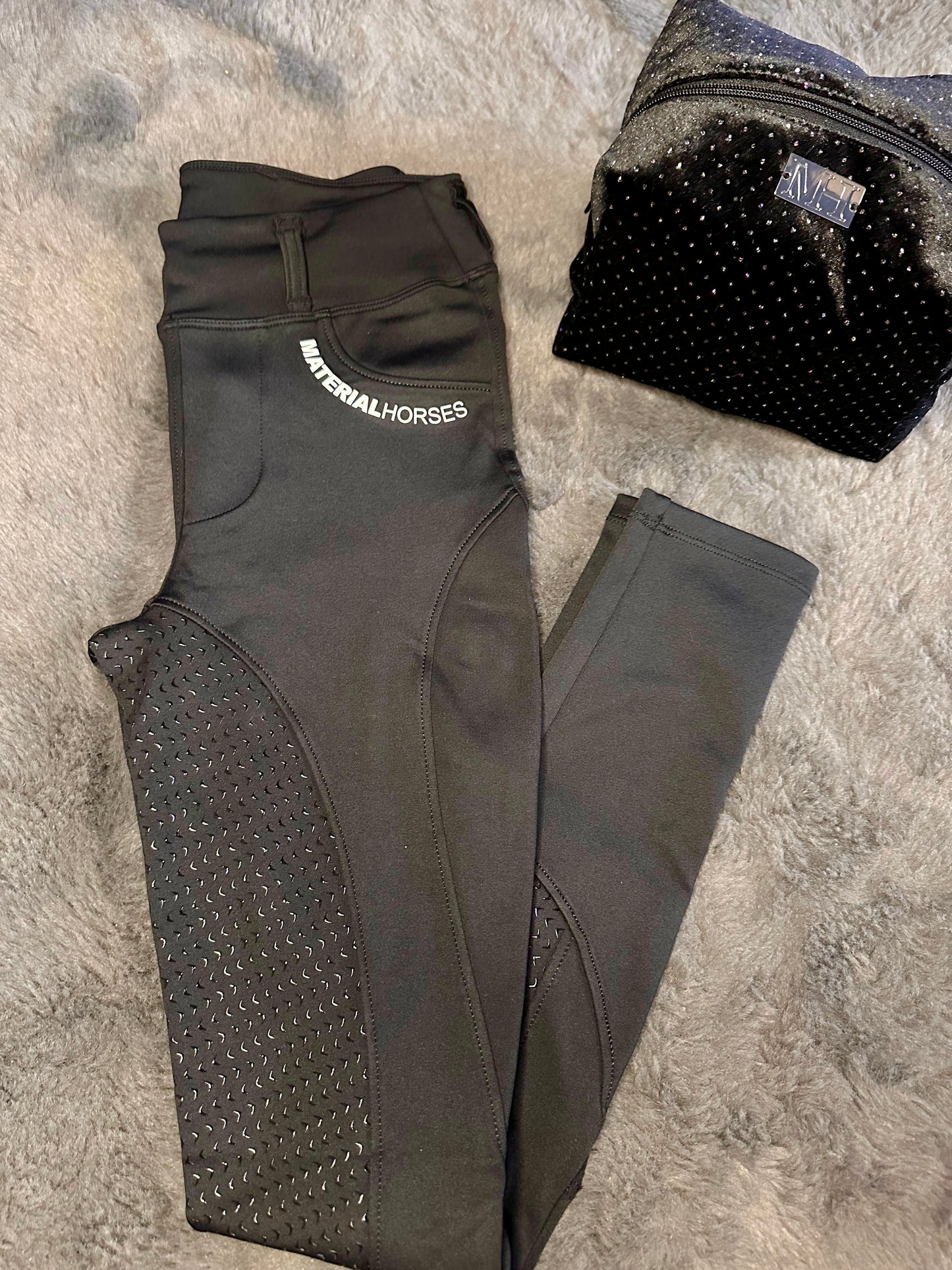 Bélelt téli lovaglónadrág - Black🖤 - ❄️❄️❄️