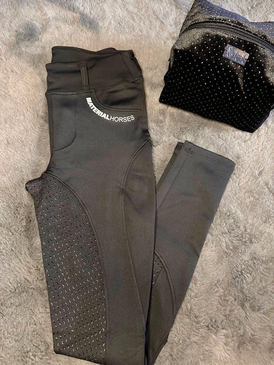 Bélelt téli lovaglónadrág - Black🖤 - ❄️❄️❄️