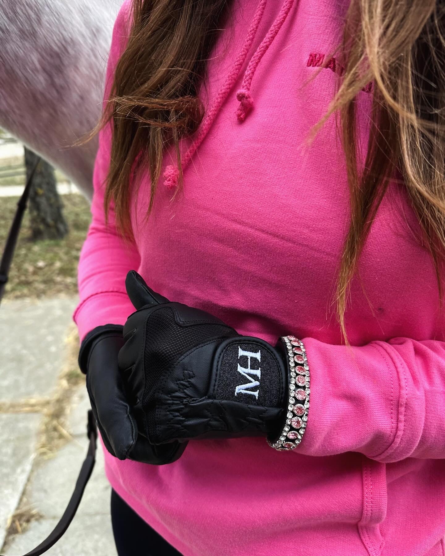 Valentine’s Day Browband Set with Bracelet Pink/Black💗