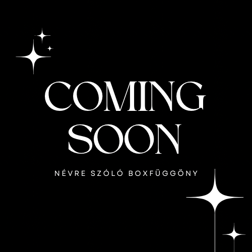 Boxfüggöny - Névreszóló - Fekete🖤
