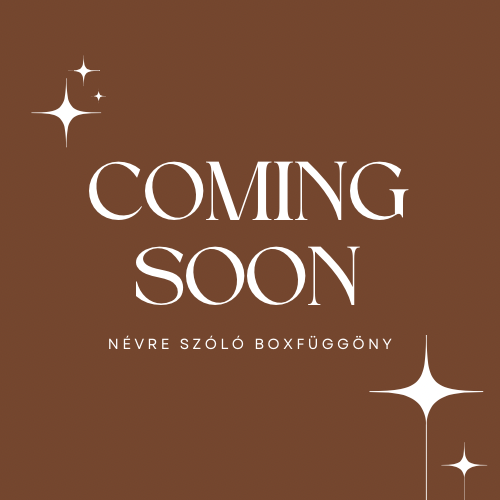 Boxfüggöny - Névreszóló - Barna 🤎